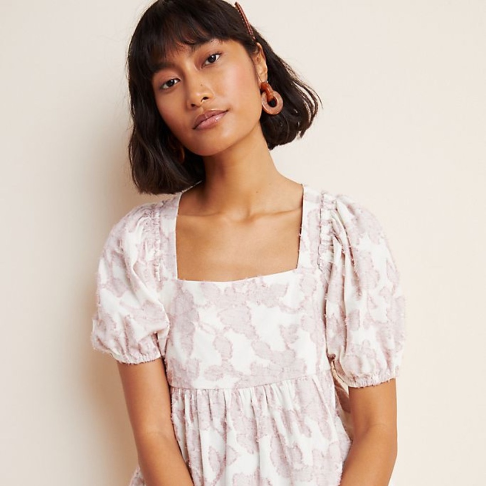 Textured Babydoll Top